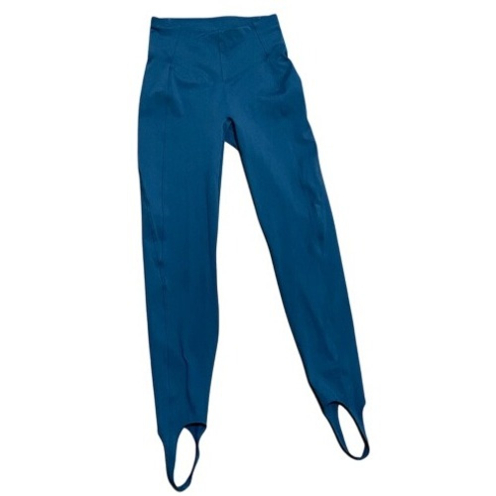Le Ore‎ XS Stirrup Leggings Blue High Waist Athletic Yoga Pilates Dance